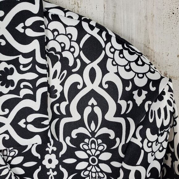 Dressbarn Button Down Blouse Black White Size XL - Picture 5 of 11